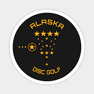 Alaska Disc Golf - State Flag Magnet